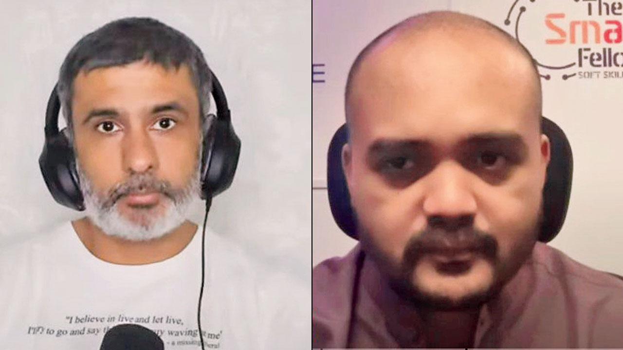 (From left) Hosts Kushal Mehra and Samyak Chakrabarty. Pic Courtesy/Youtube