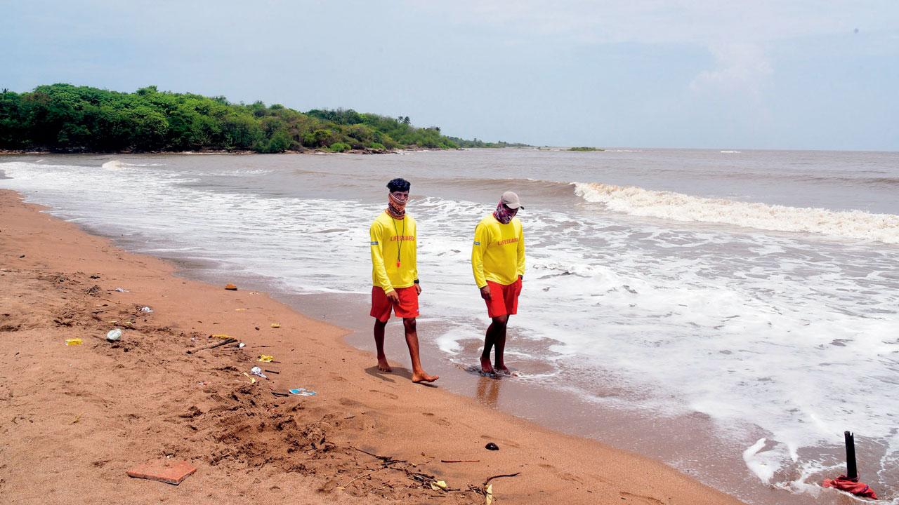 Lifeguards keep a watch at Madh Island. The place was once under the threat of both sea and air raids. FILE PIC/SHADAB KHAN