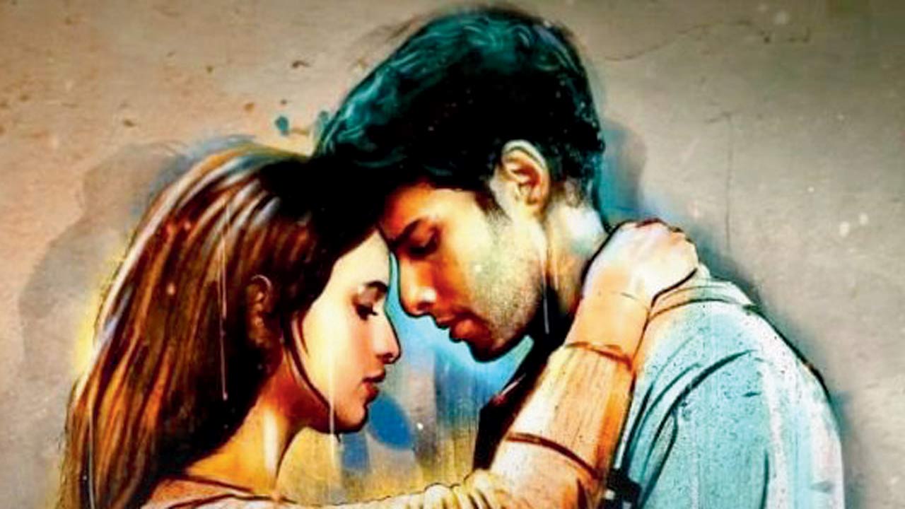 A video grab of the film’s teaser featuring Dimrii and Chaturvedi