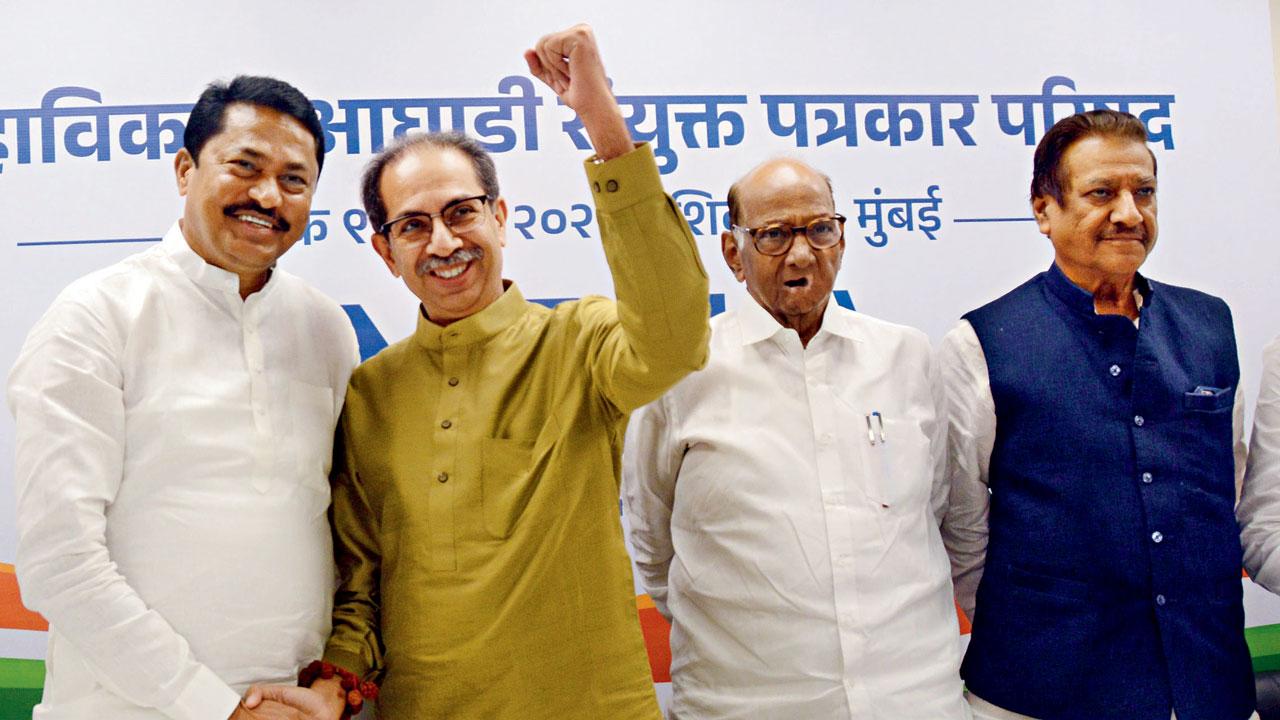 MVA leaders during a press conference. File Pic/Sayyed Sameer Abedi