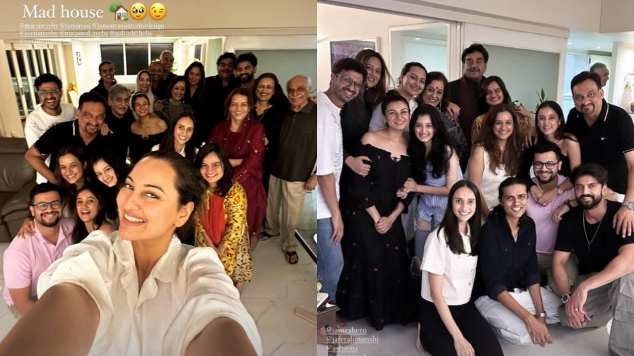 Khamosh! These happy pics of Sonakshi Sinha & Zaheer Iqbal with Shatrughan Sinha and others prove family isn't playing villain!