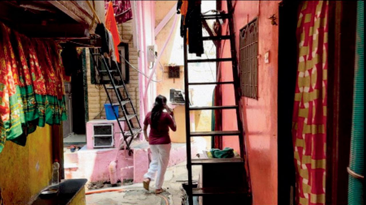 A still from the participant-shot short film shows the slums of Dharavi