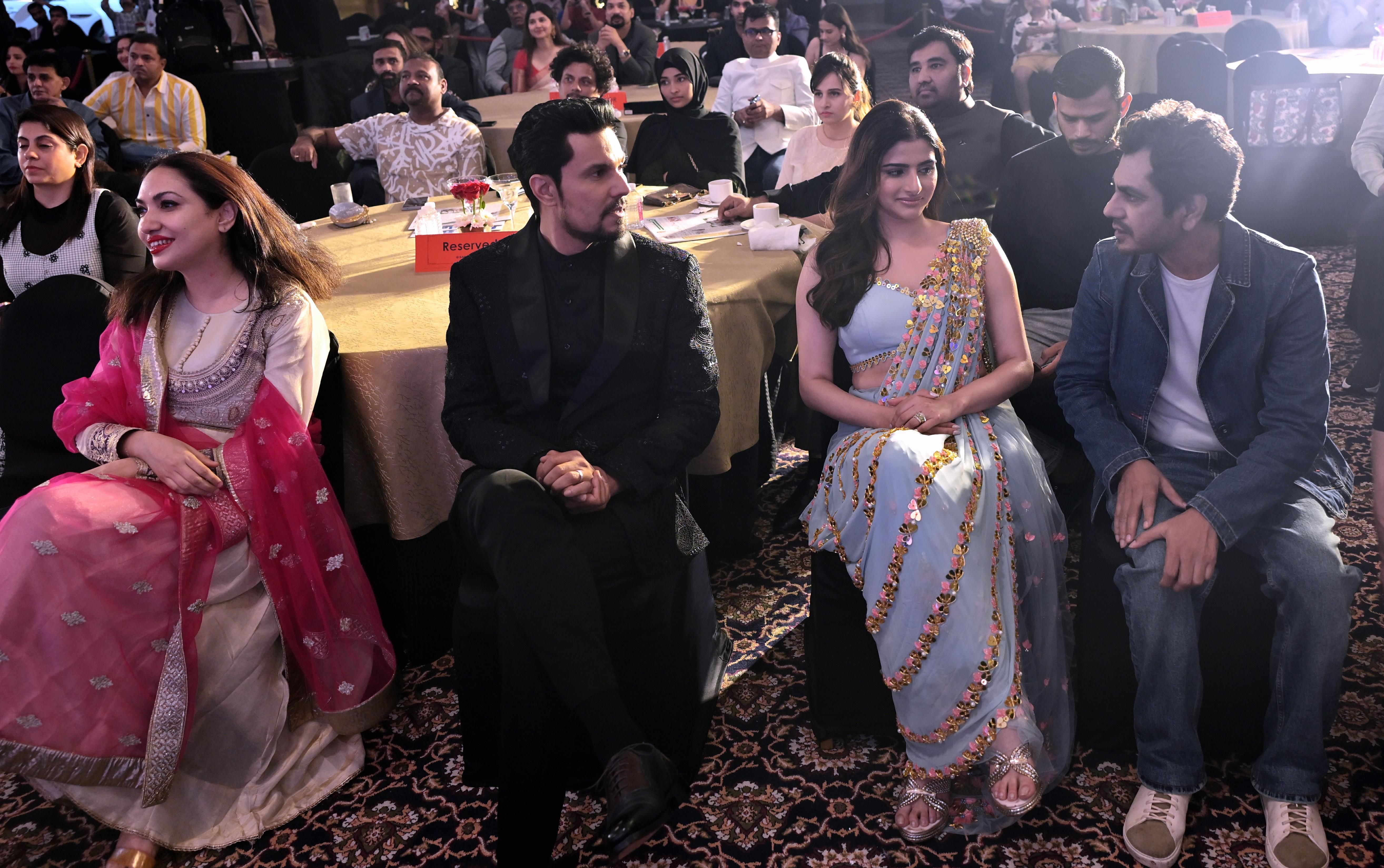 Randeep Hooda and Nawazuddin Siddique were seen having some fun chat at the event last night
