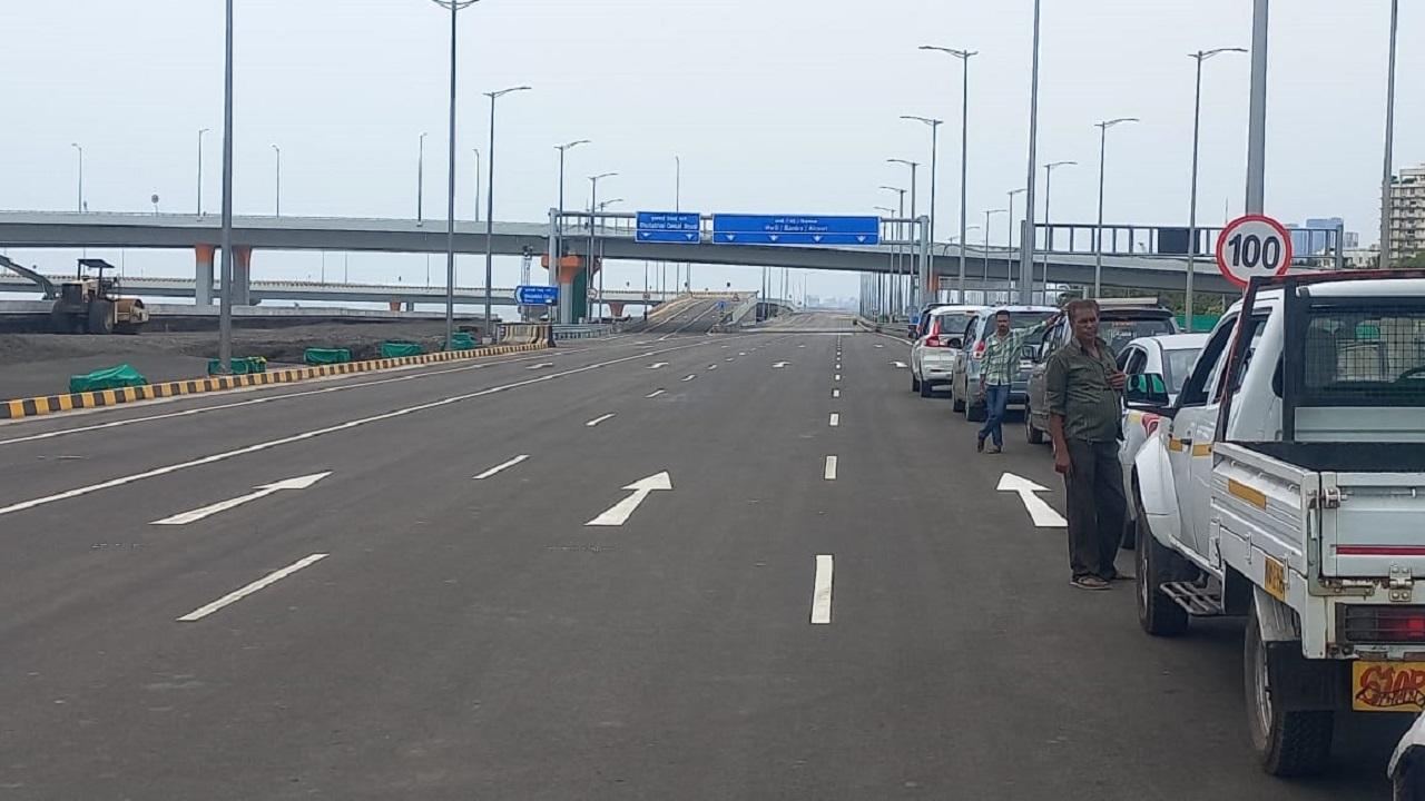 At present, the south-bound arm is catering to vehicles travelling between Worli and Marine Drive