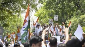 IN PHOTOS: Delhi Congress holds protest near BJP office over NEET 'paper leak'
