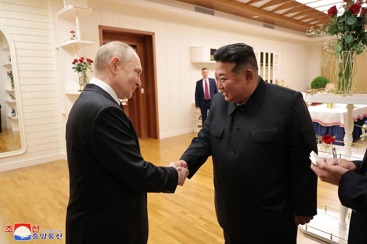 Putin also said in his published remarks that Russia and North Korea will develop trade and payment systems 