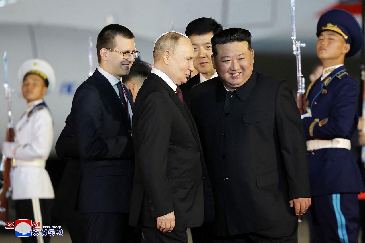 North Korea is under heavy UN Security Council economic sanctions over its nuclear weapons and missile programmes, while Russia is also grappling with sanctions by the United States and its Western partners over its aggression in Ukraine