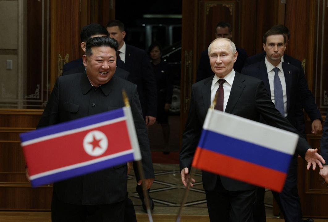 In Photos: Russia President Vladimir Putin makes a rare visit to North Korea