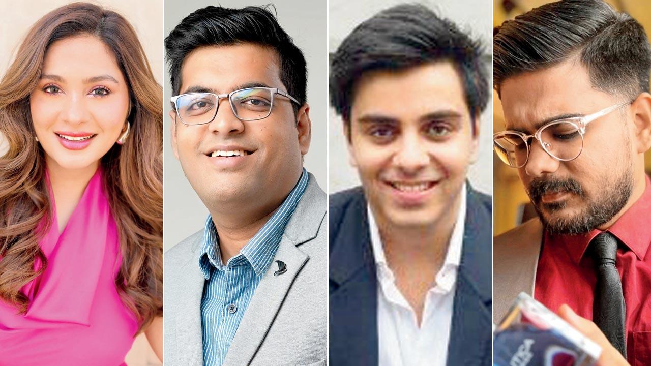 Megha Seehra, digital creator; Vaibhav Gupta; Manan Gandhi; Jameel Sheikh