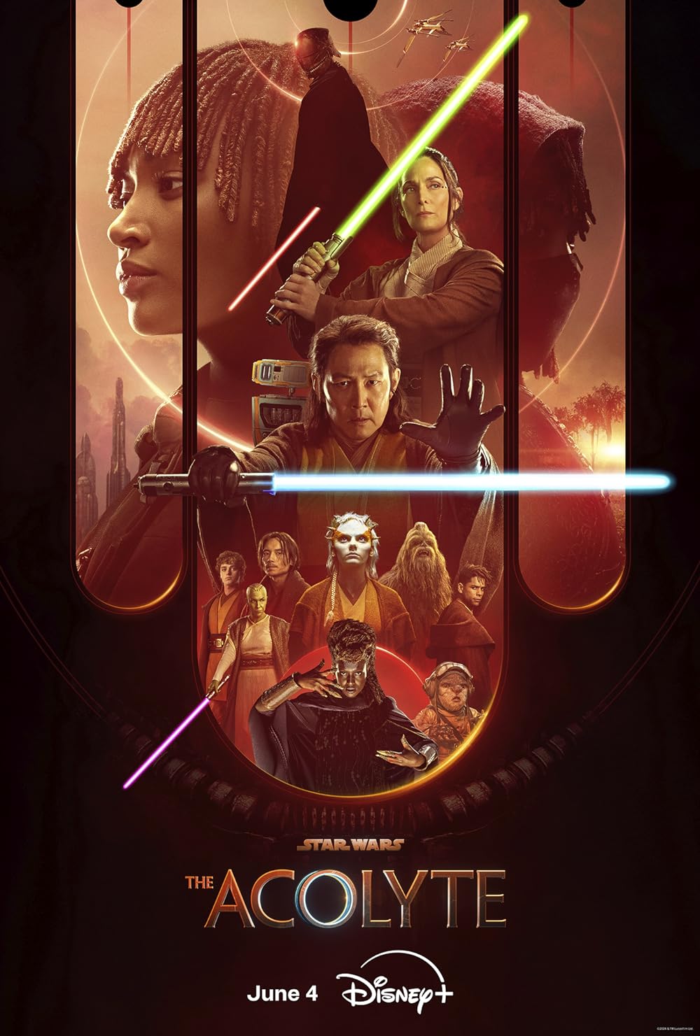 Star Wars: The Acolyte (June 6) - Streaming on Disney + HotstarSet in the waning days of the High Republic era, The Acolyte follows a respected Jedi master, played by Lee Jung-jae, as he investigates a shocking crime spree.