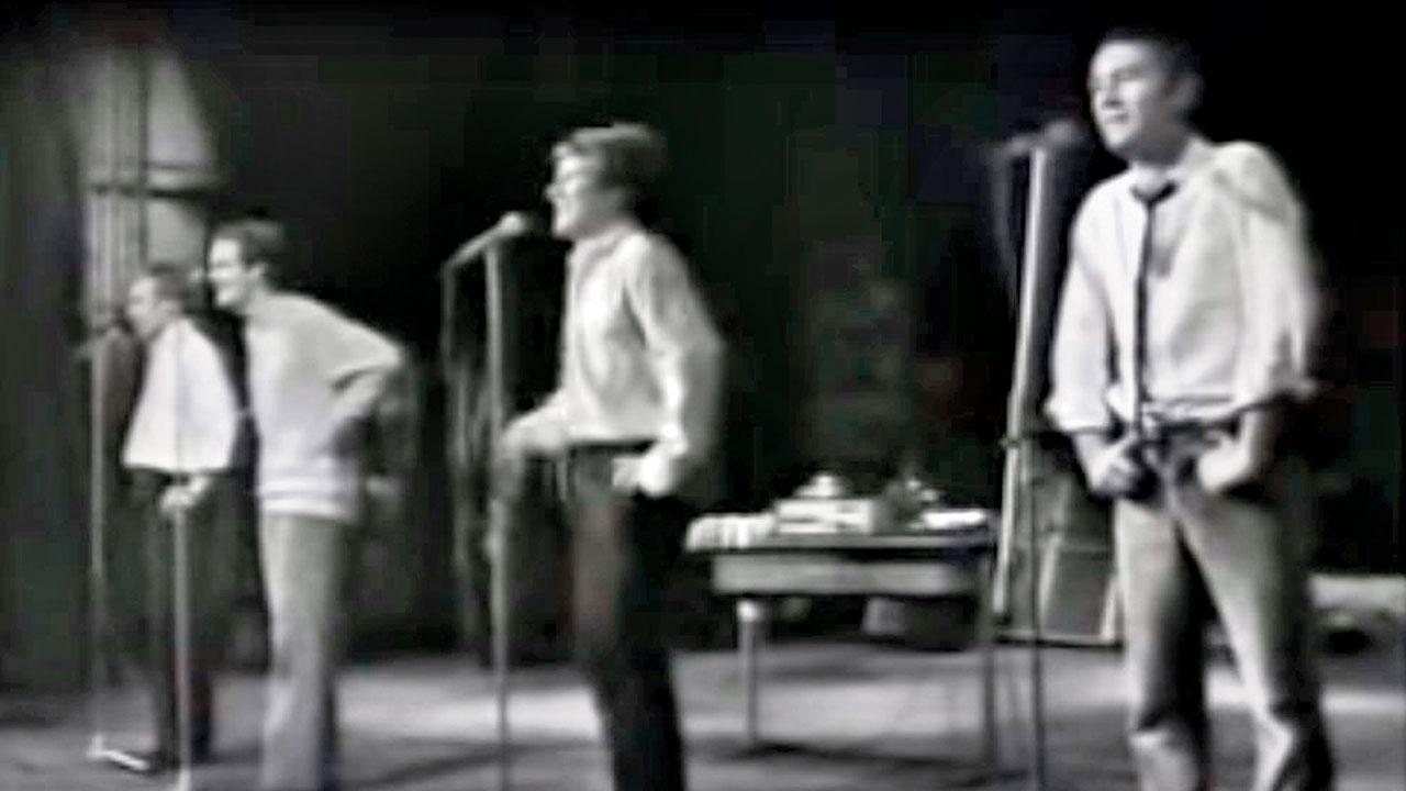 A moment from a performance of Offending The Audience in 1966. Pic courtesy/Youtube