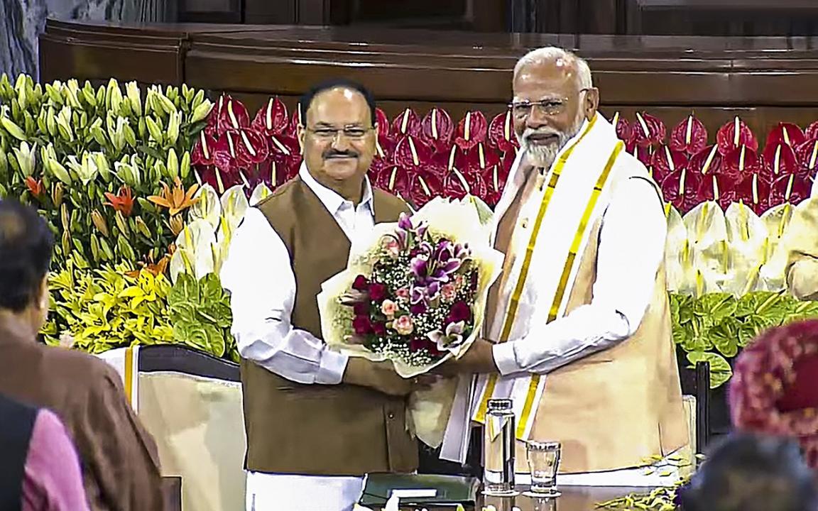 In Photos: PM Modi attends meeting of NDA in Parliament