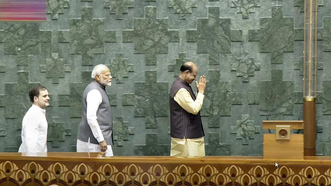 Pro-tem Speaker Bhartruhari Mahtab made the announcement after the opposition, which had forwarded the the name of eight-term Congress MP Kodikunnil Suresh as its candidate, did not press for votes to the motion