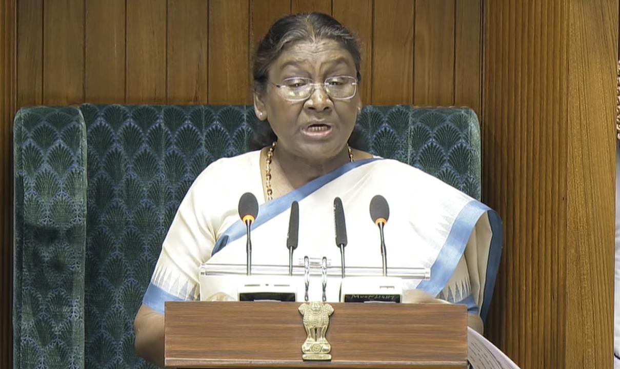 In Photos: President Droupadi Murmu addresses joint session of Parliament