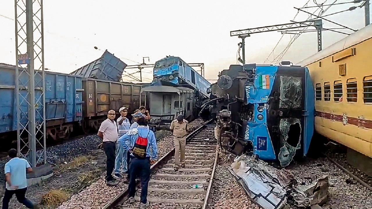 After the collision, both trains derailed