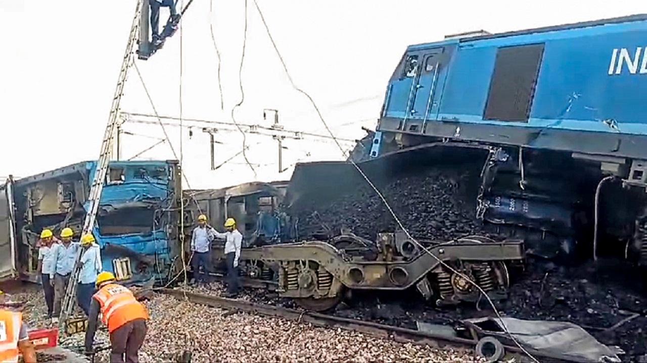 However, Railway sources mentioned that it was not a side collision between the trains