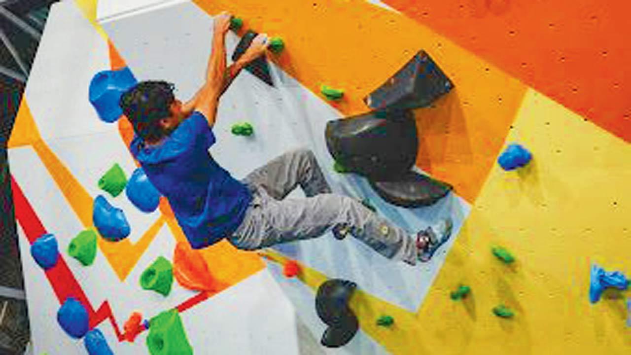 The Nerul rock climbing wall at Sector 21 is free and was opened to public as far back as 2020