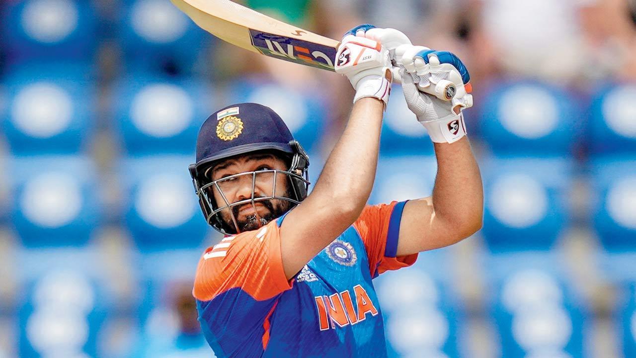 T20 WC 2024: Rohit Sharma's stellar 92-run knock helps IND post 205 vs AUS