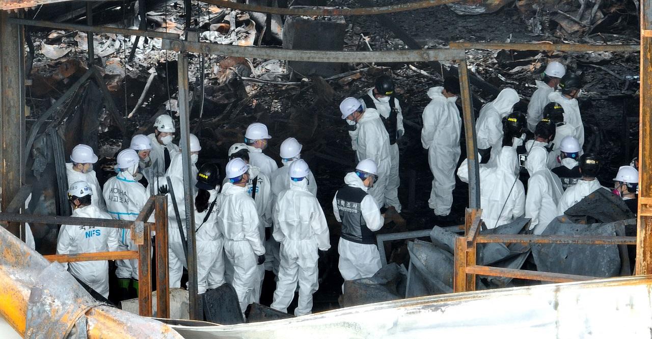 One factory worker remains out of contact but his mobile phone signal was detected at the building on Monday afternoon. Eight were injured, two of them in serious condition