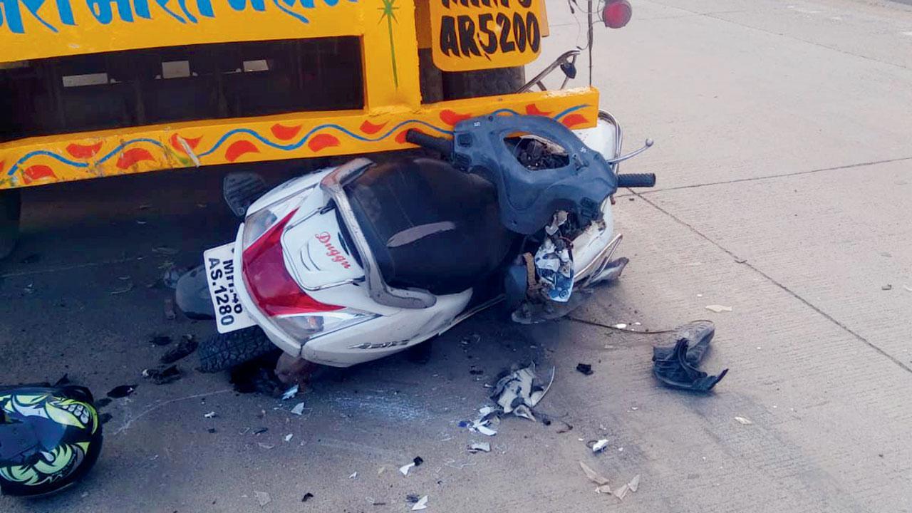 Navi Mumbai: Scooter rider dies in mishap on highway