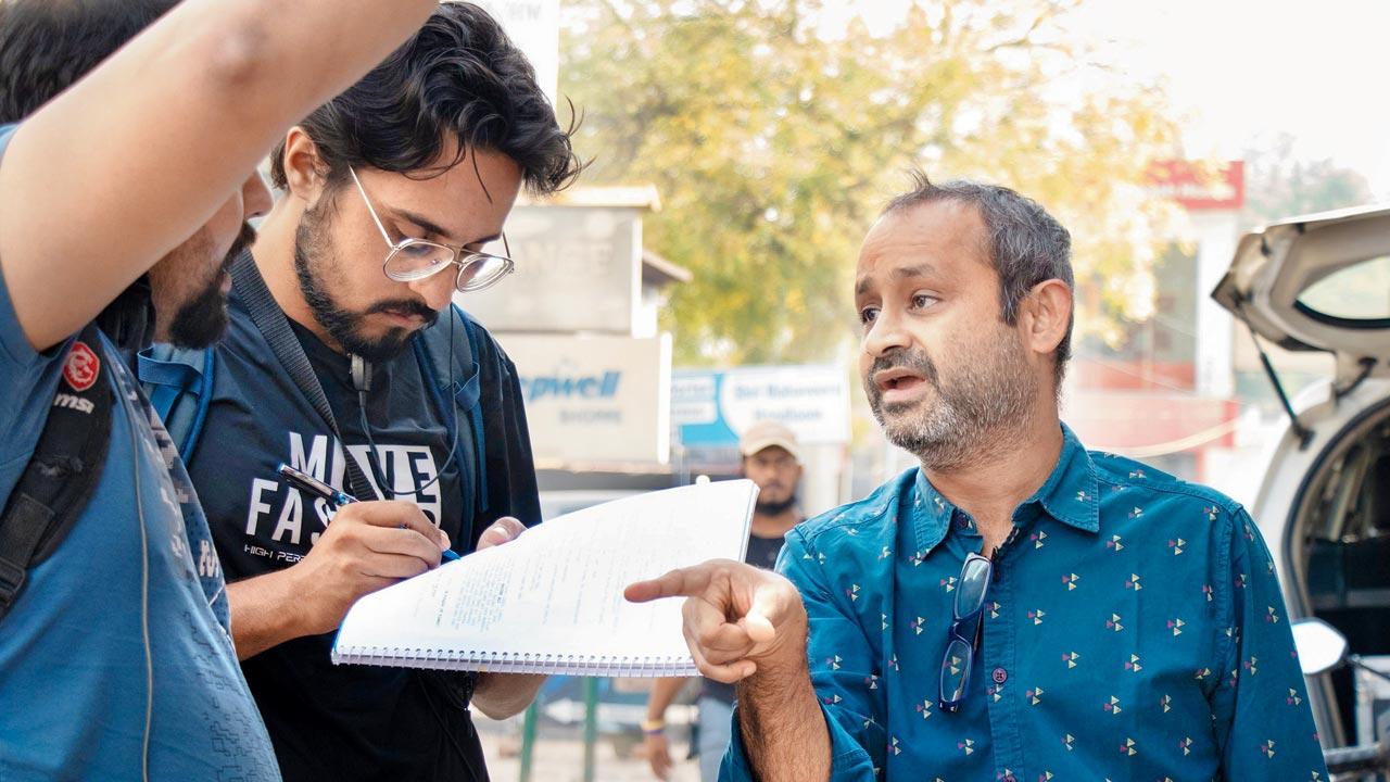 Creator Puneet Krishna (in blue)