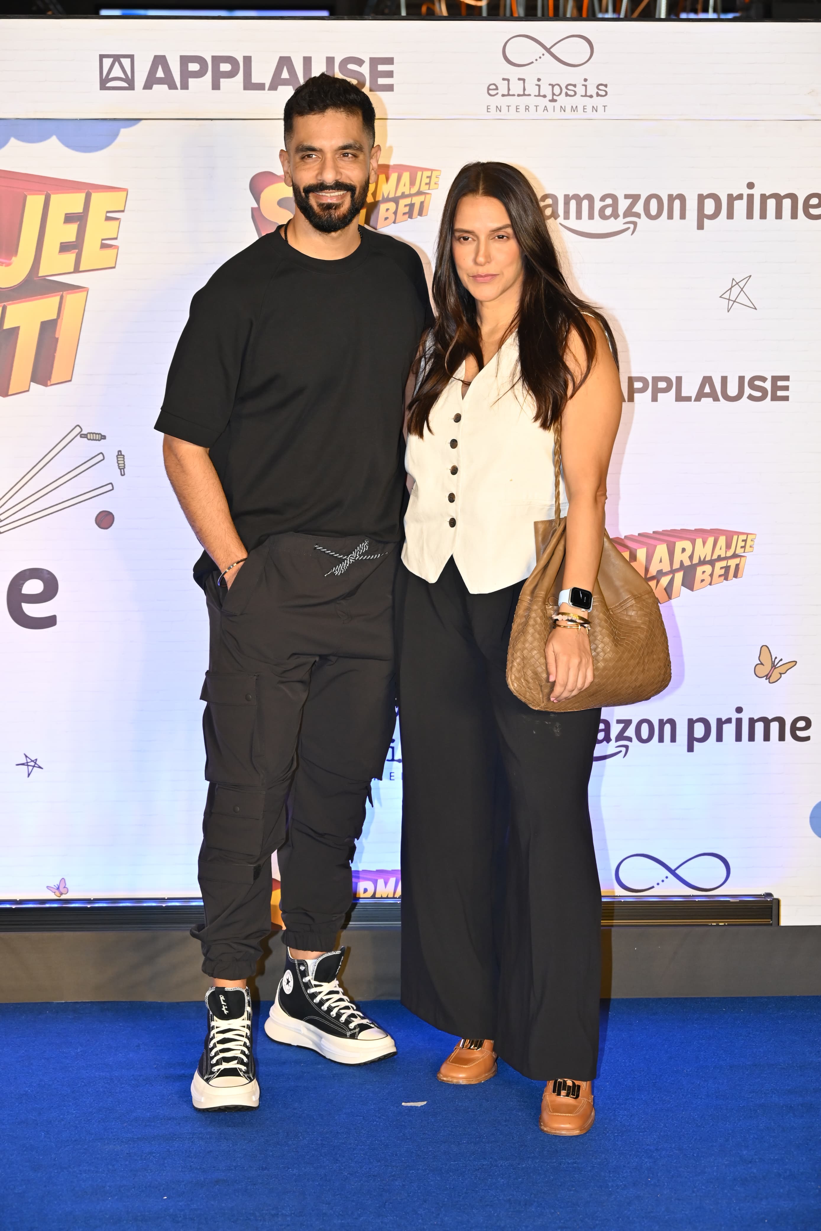 The charming couple Neha Dhupia and Angad Bedi were also at the event.