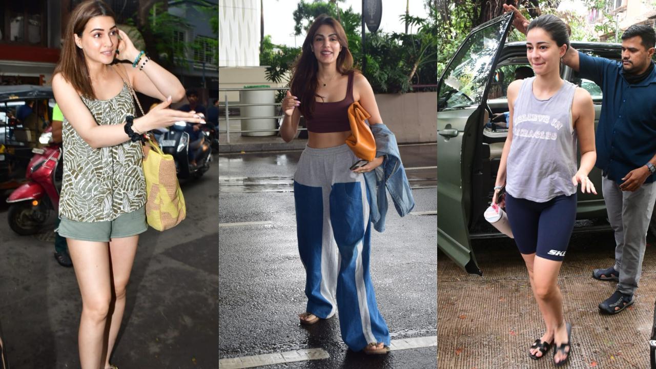 Spotted in the city: Kriti Sanon, Ananya Panday, Rhea Chakraborty and others