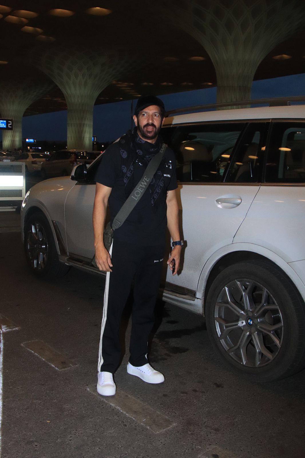 Kabir Khan was snapped at Mumbai airport in an all-black outfit