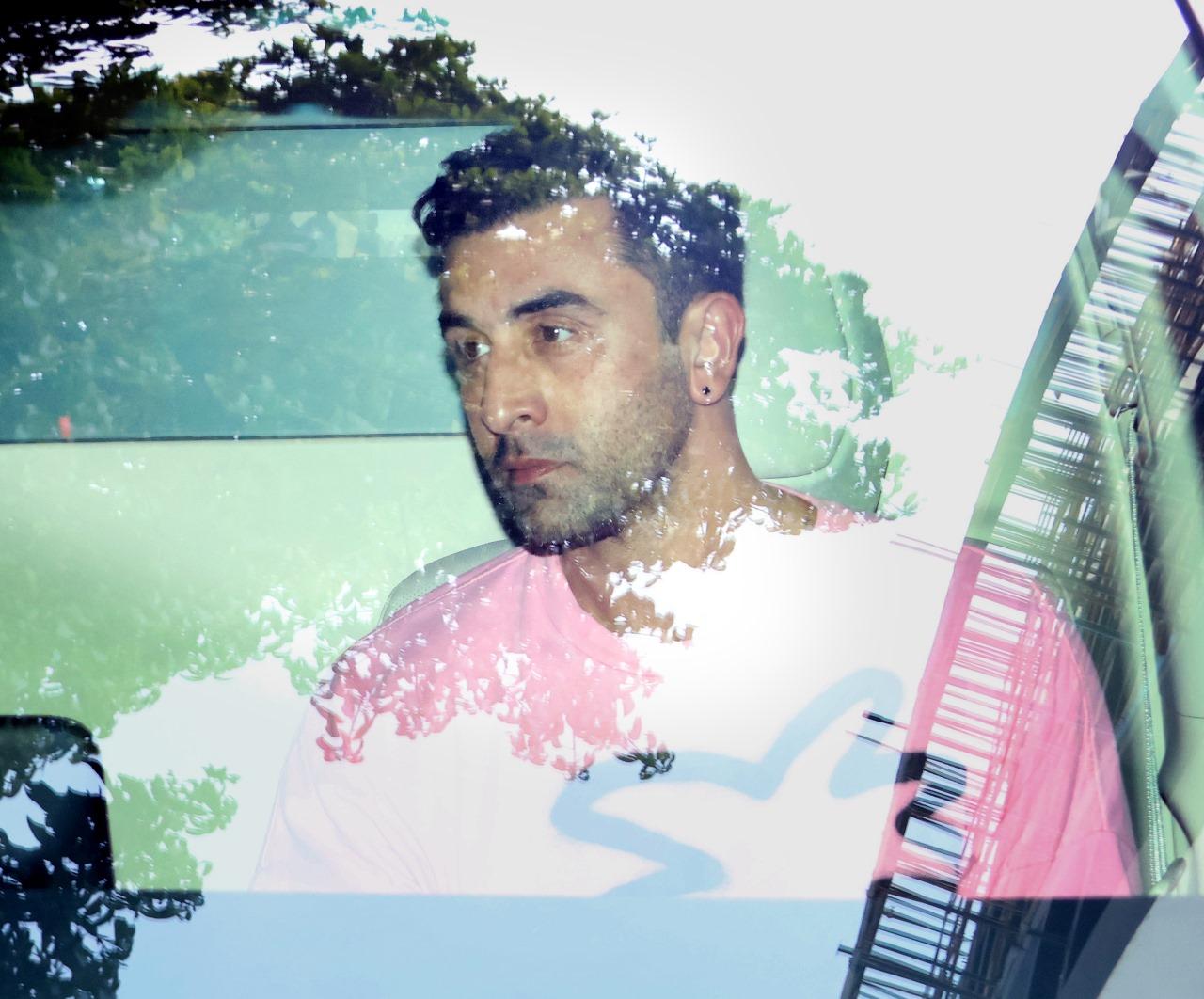 Ranbir Kapoor was also clicked in the city as he went out in his new car