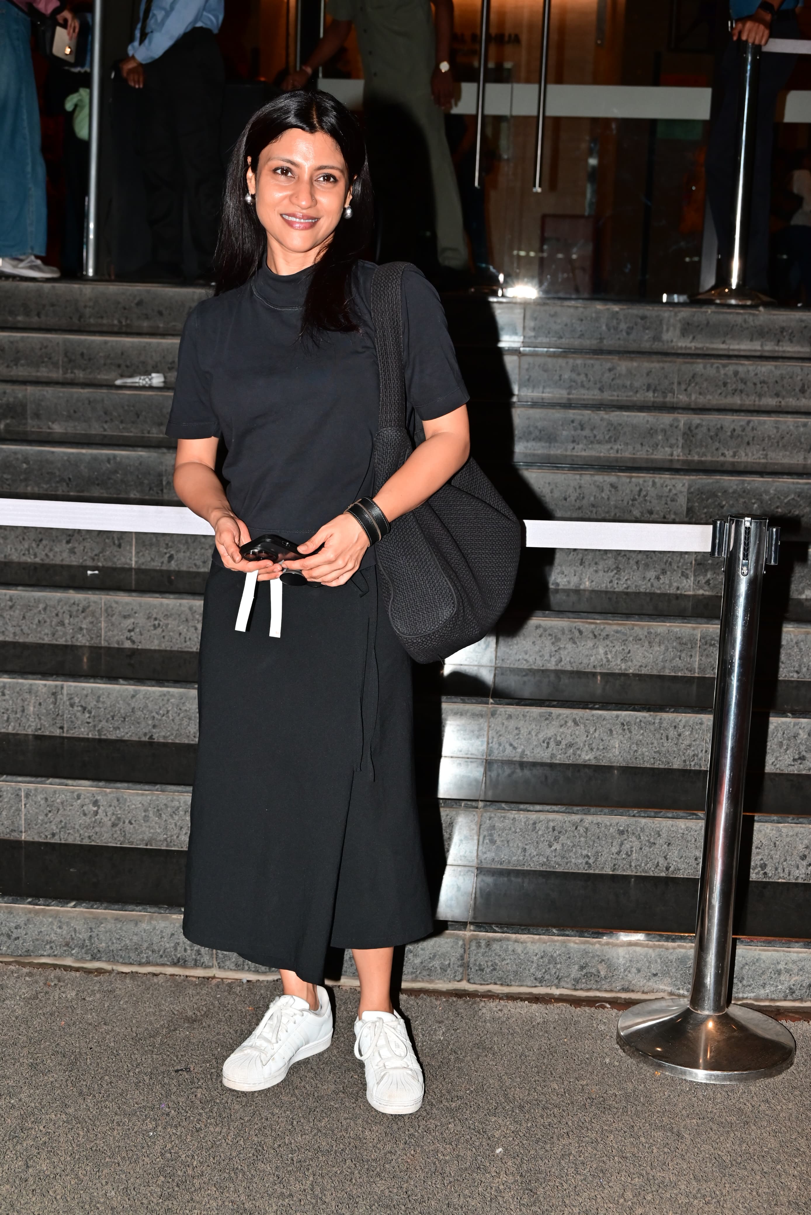 Konkana Sen Sharma wore an all-black outfit as she went out in the city