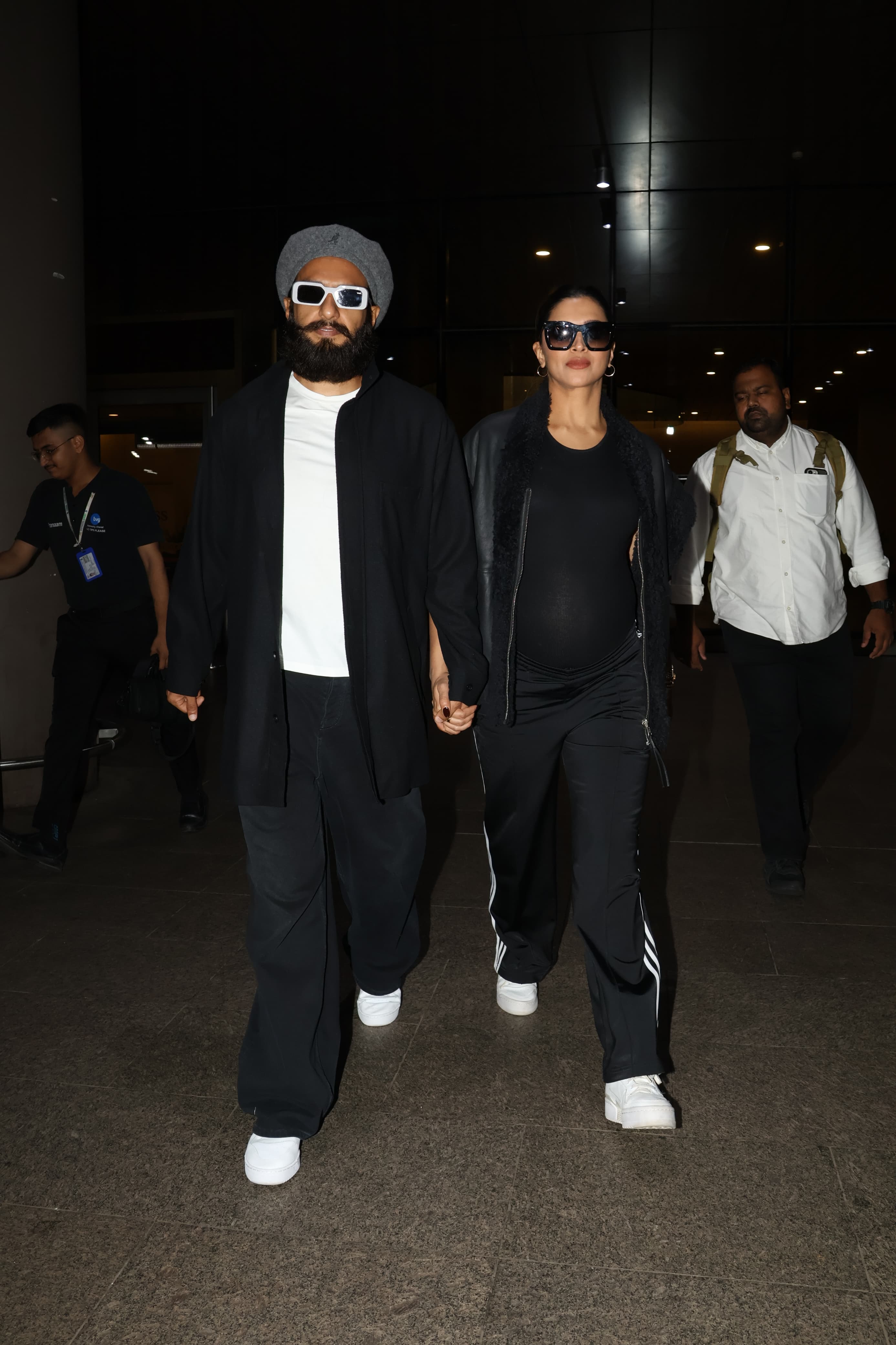 Deepika Padukone and Ranveer Singh were throwing major couple goal as they were clicked at Mumbai airport