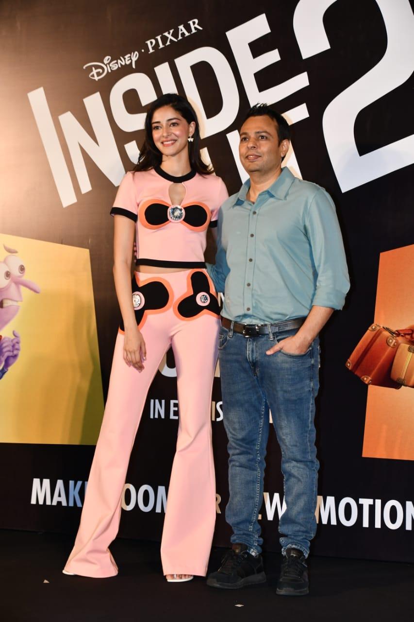 Ananya Panday opted for an interesting and unique outfit as she attended an event in the city