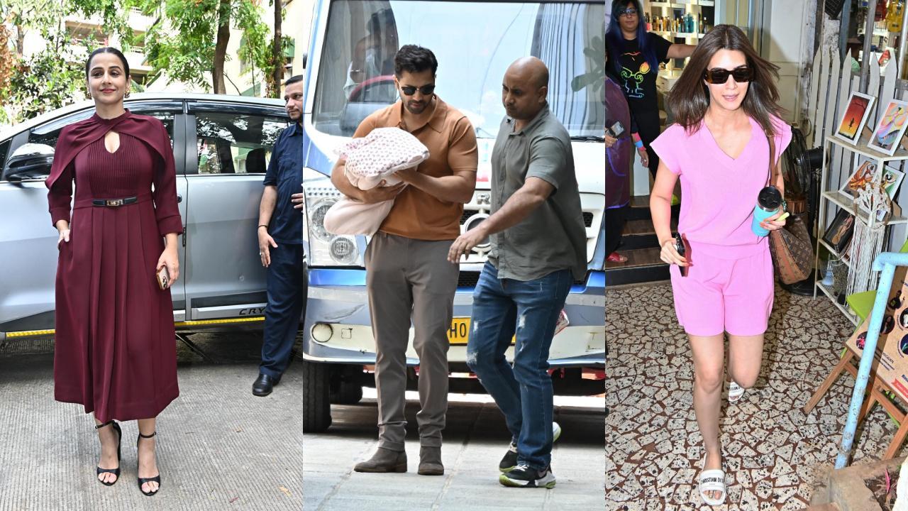 Spotted in the city: Vidya Balan, Varun Dhawan, Kriti Sanon and others