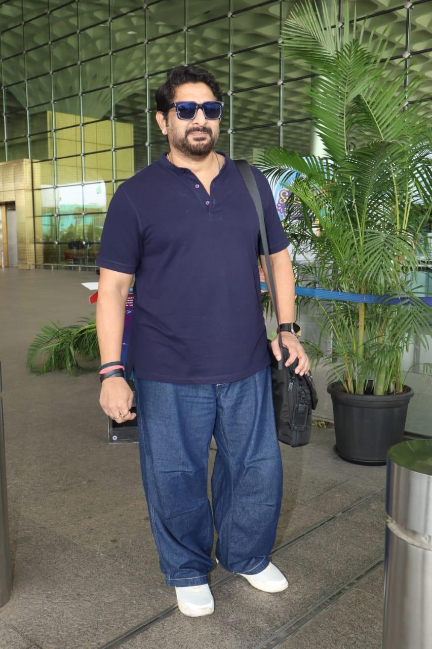 Arshad Warsi was spotted as he jetted off from the city