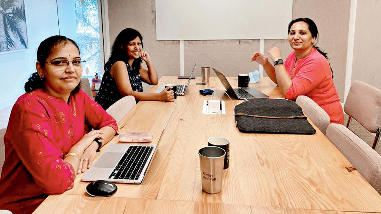 Founders of WAIC, (l)  Meera Marthi, Smriti Gupta and Protima Sharma 