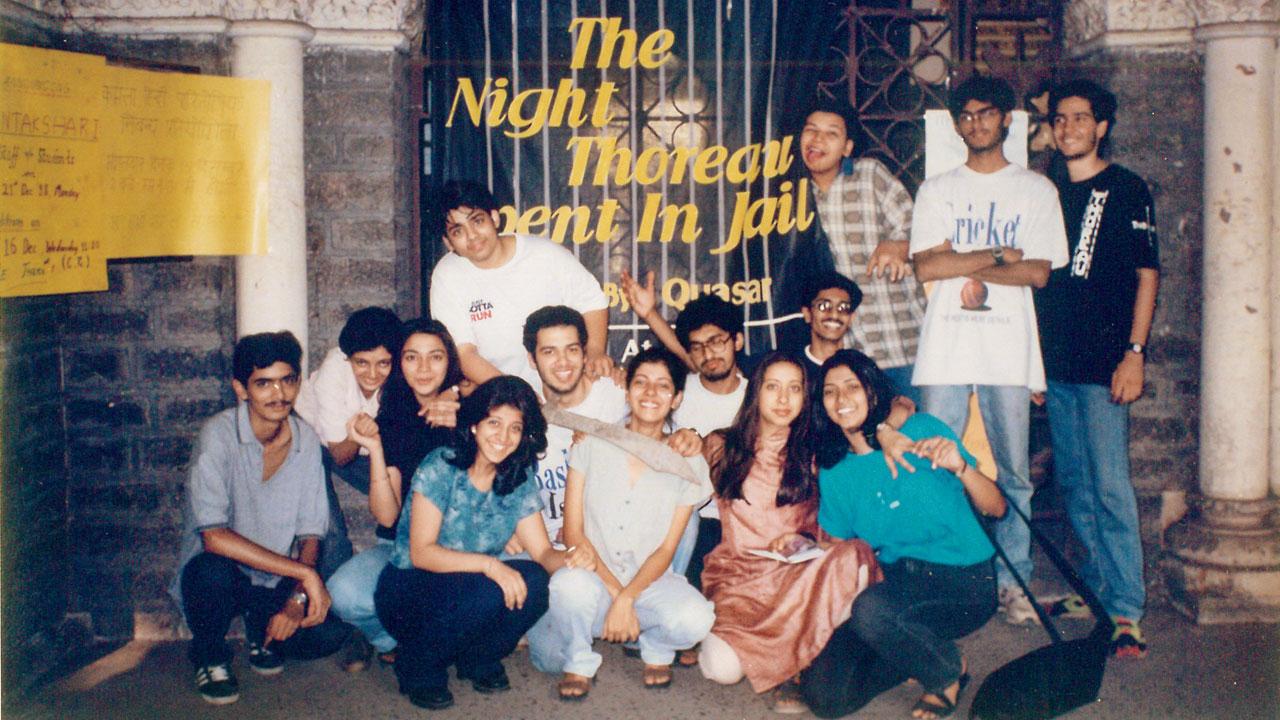 The 1999 cast of the platform’s first production,The Night Thoreau Spent in Jail