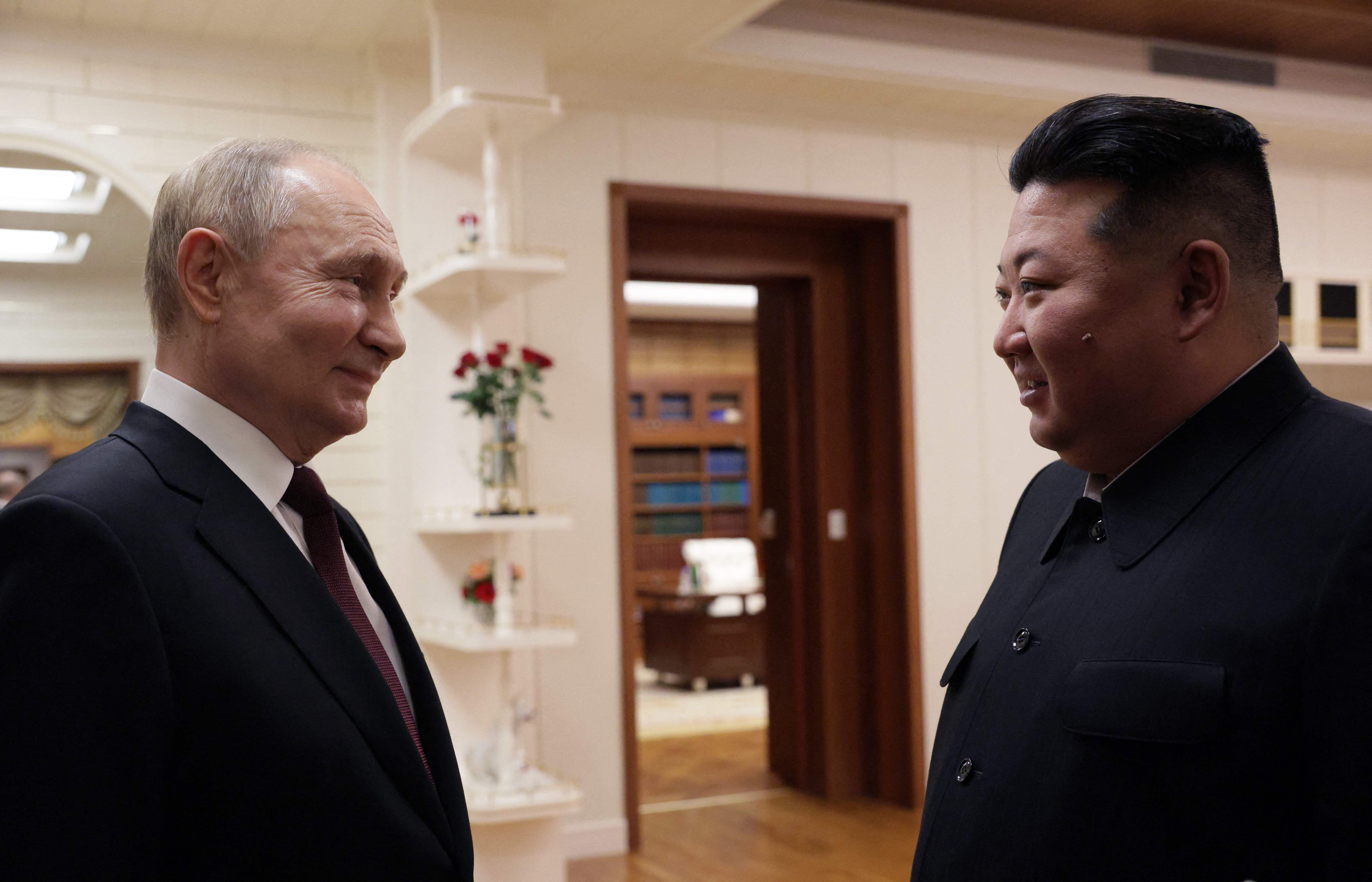 Putin, making his first trip to North Korea in 24 years, said in comments that appeared in its state media hours before he landed that he appreciates the country's firm support of his military actions in Ukraine. The Kremlin launched a full-scale invasion of the neighbouring country in 2022