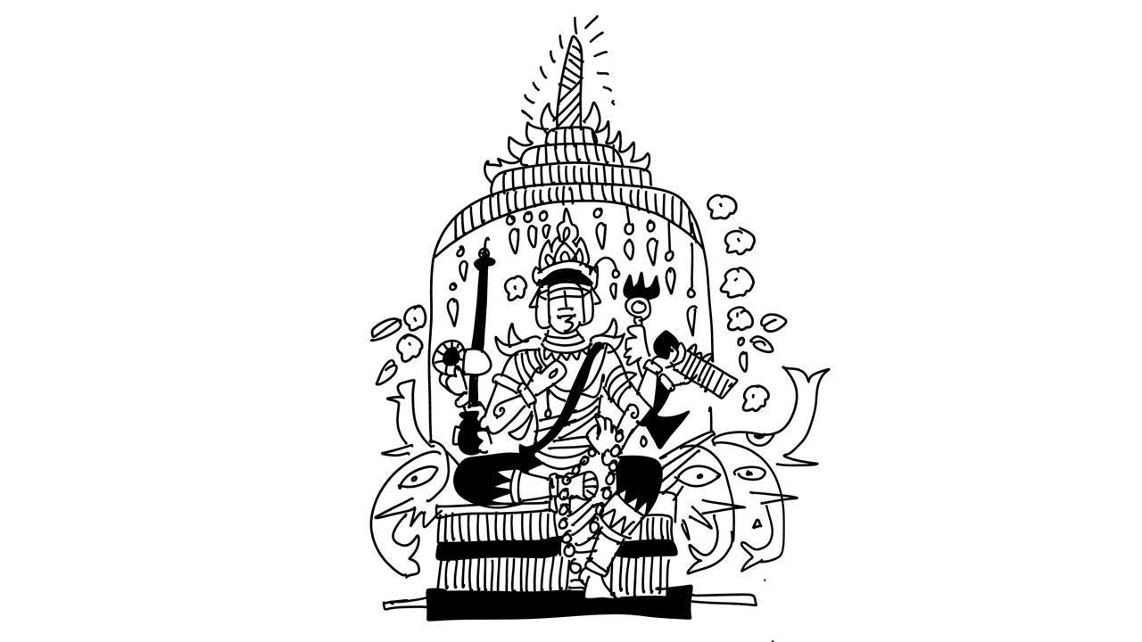 Song and dance for a Thai God