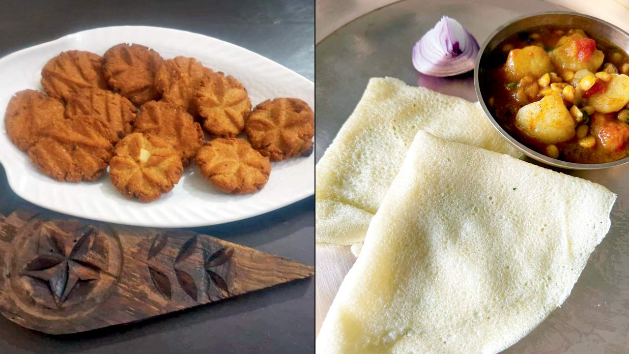 Thekua and Chilka Roti
