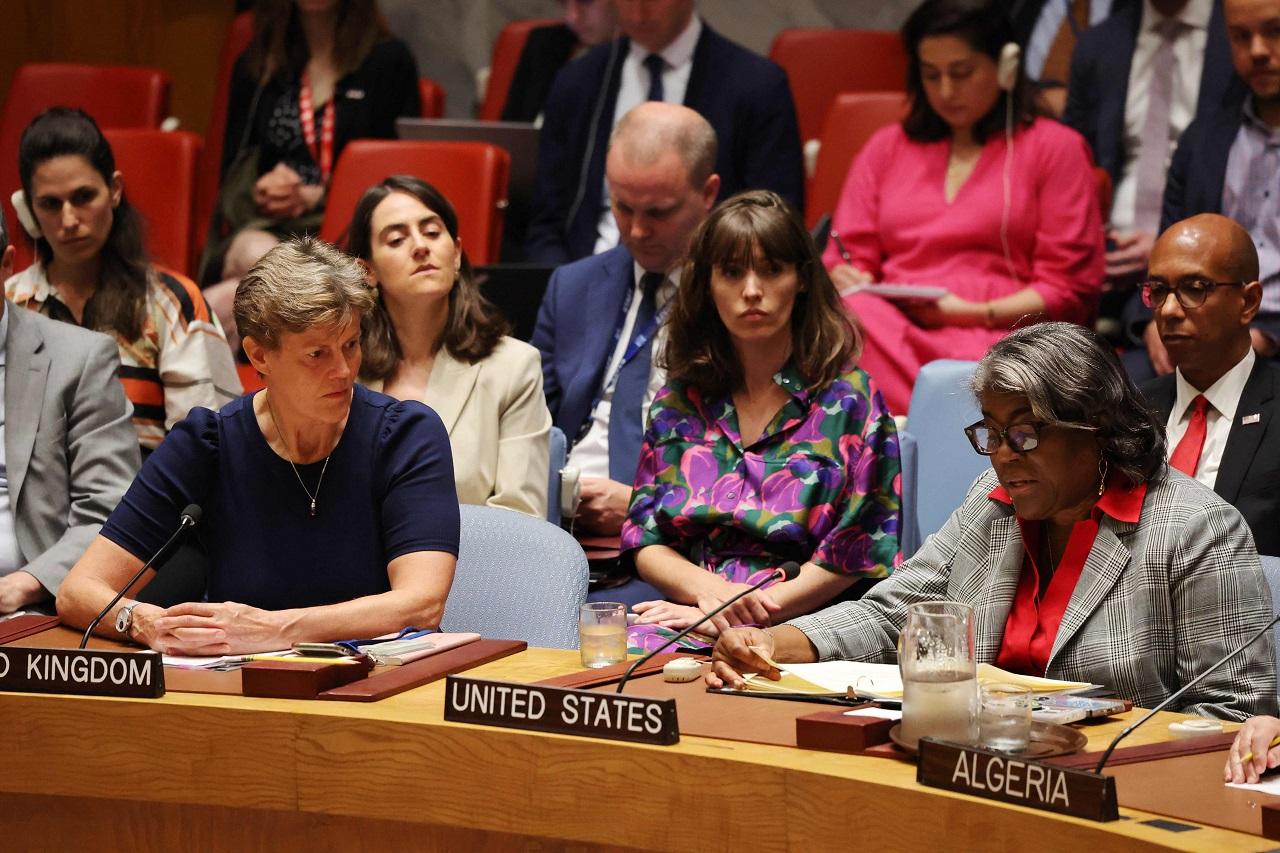 US deputy ambassador Robert Wood told reporters earlier on Monday that the United States wanted all 15 Security Council members to support what he described as 
