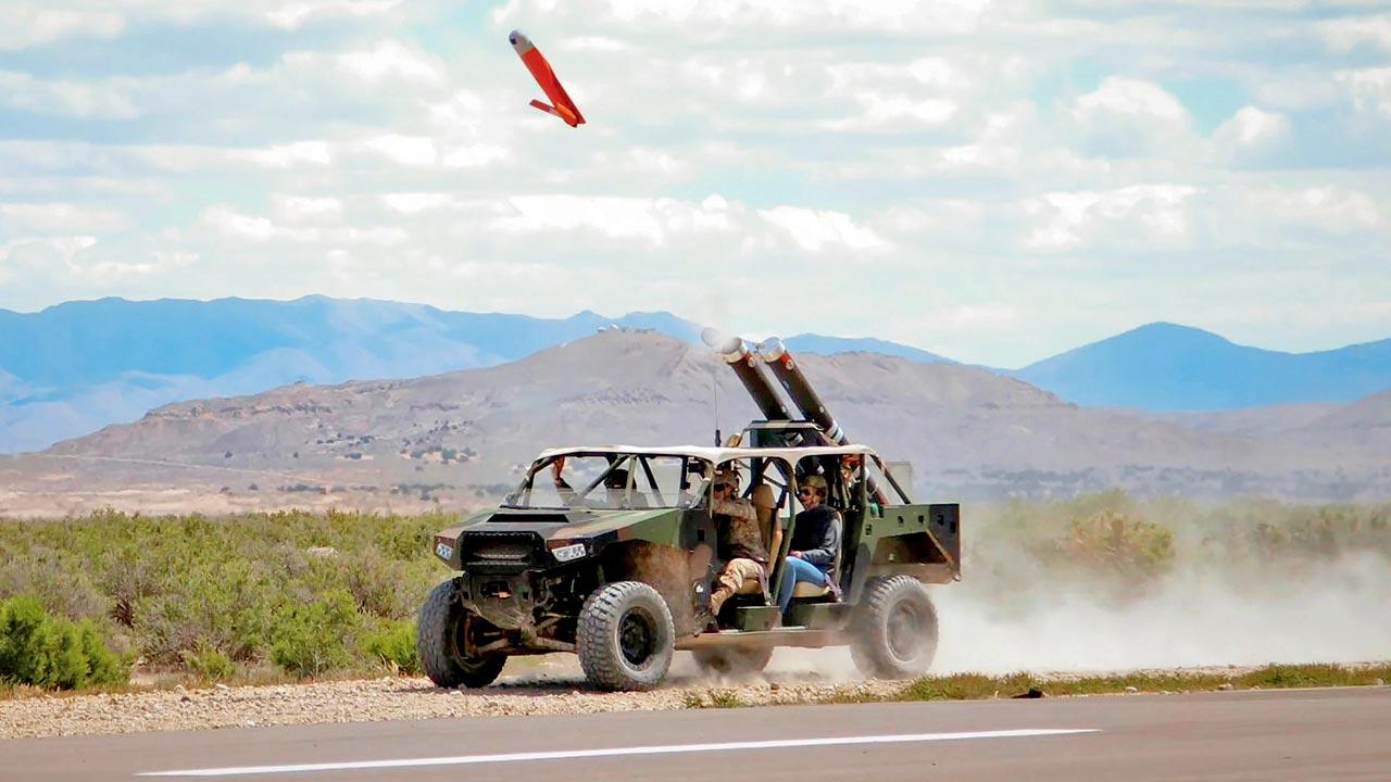 US army launches an ALTIUS-600M during a drill