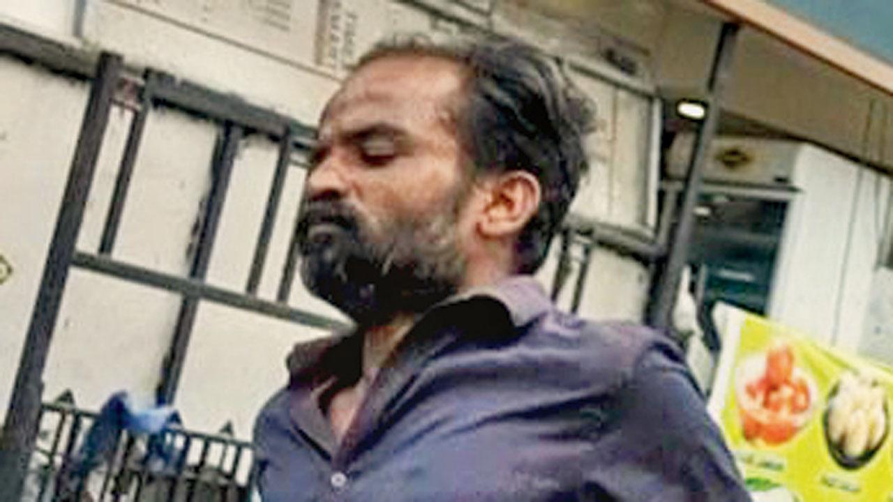 Accused Usman Yousuf Shaikh in  police custody