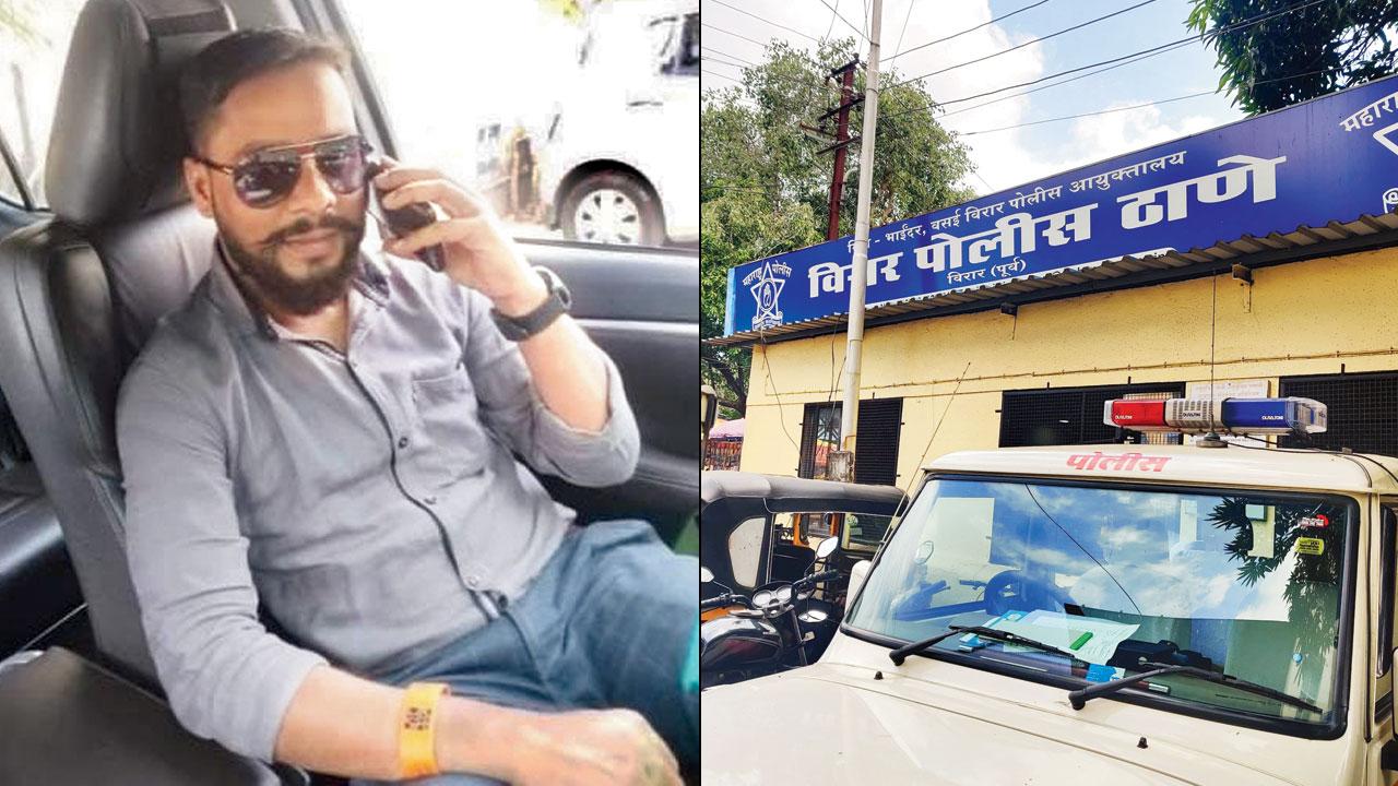 Murder suspect Shekhar Kadam, a Virar-based auto-rickshaw driver (right) The Virar police station. Pics/Hanif Patel