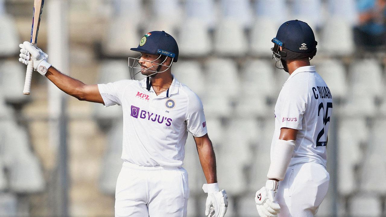 A moment from the previous Test match held at the stadium in 2021. File pic