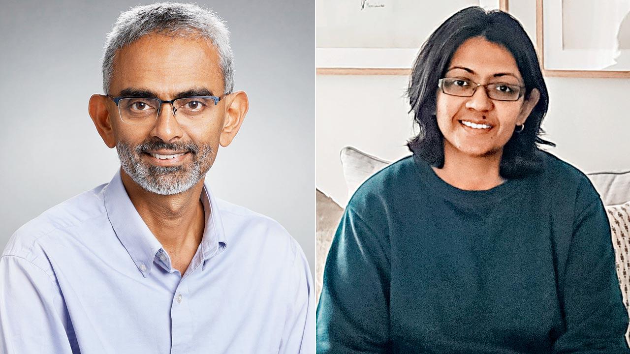 Vincent Subramaniam, co-founder of Citizen Matters; (right) Influencer and cook Tanzin