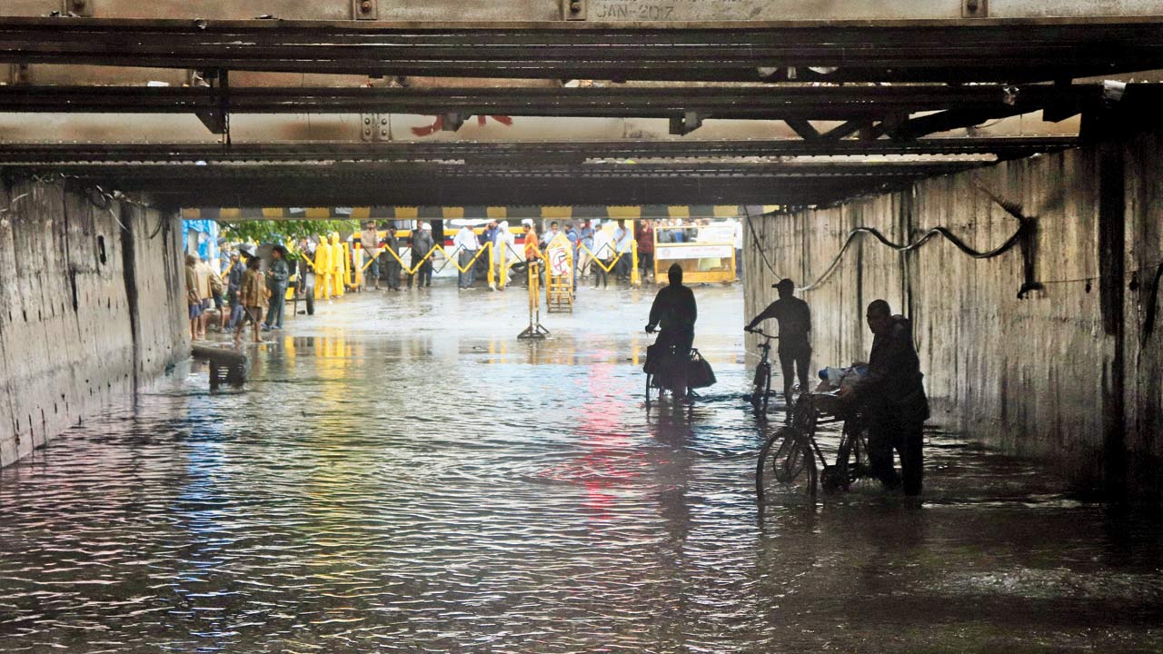 The Andheri subway after a shower on July 21, 2023. Pic/Anurag Ahire