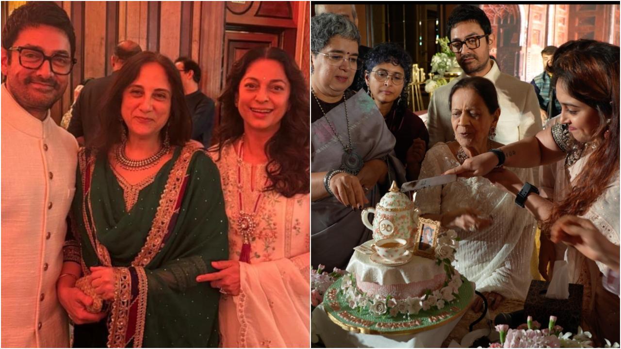 Inside pics from Aamir Khan's mother's 90th birthday
