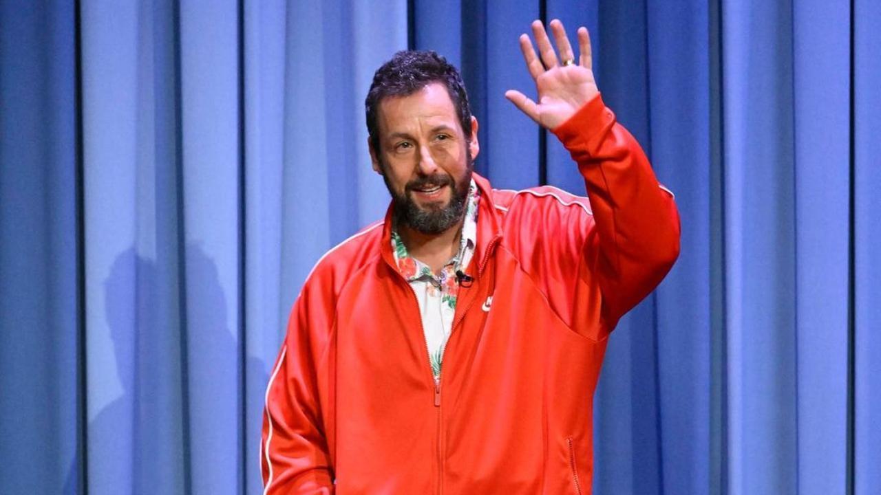 Adam Sandler spotted in denim shorts and hoodie for event at Ambani cruise party