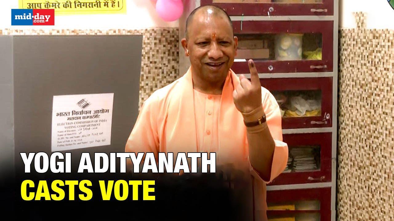 Lok Sabha Elections Phase 7: UP CM Yogi Adityanath casts vote in Gorakhpur