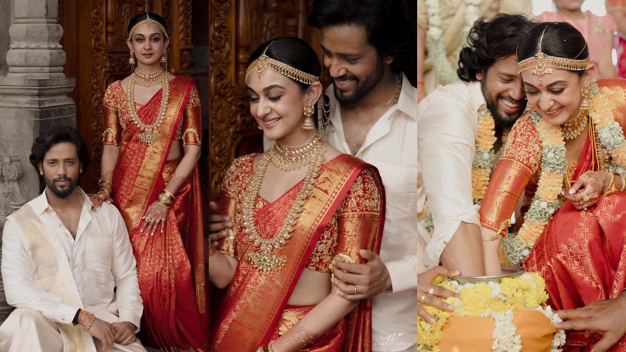 Photos: A look at Aishwarya Arjun and Umapathy Ramaiah's dreamy wedding